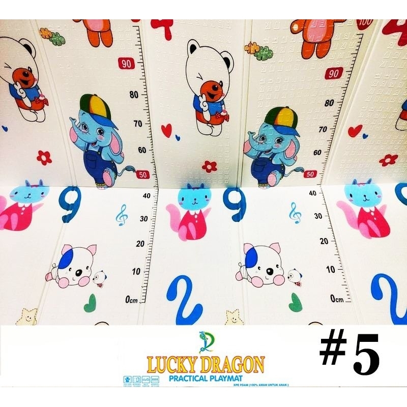 Playmat Bayi Lucky Dragon / Shimano / Tikar Lipat / Matras Lipat SHIMANO / Lucky Dragon / Marigold / Garfield - Playmat Baby - Matras Bayi - Karpet Bayi - Playmat Foam Lipat Ukuran 180cm x 200 cm ( 6 kaki )