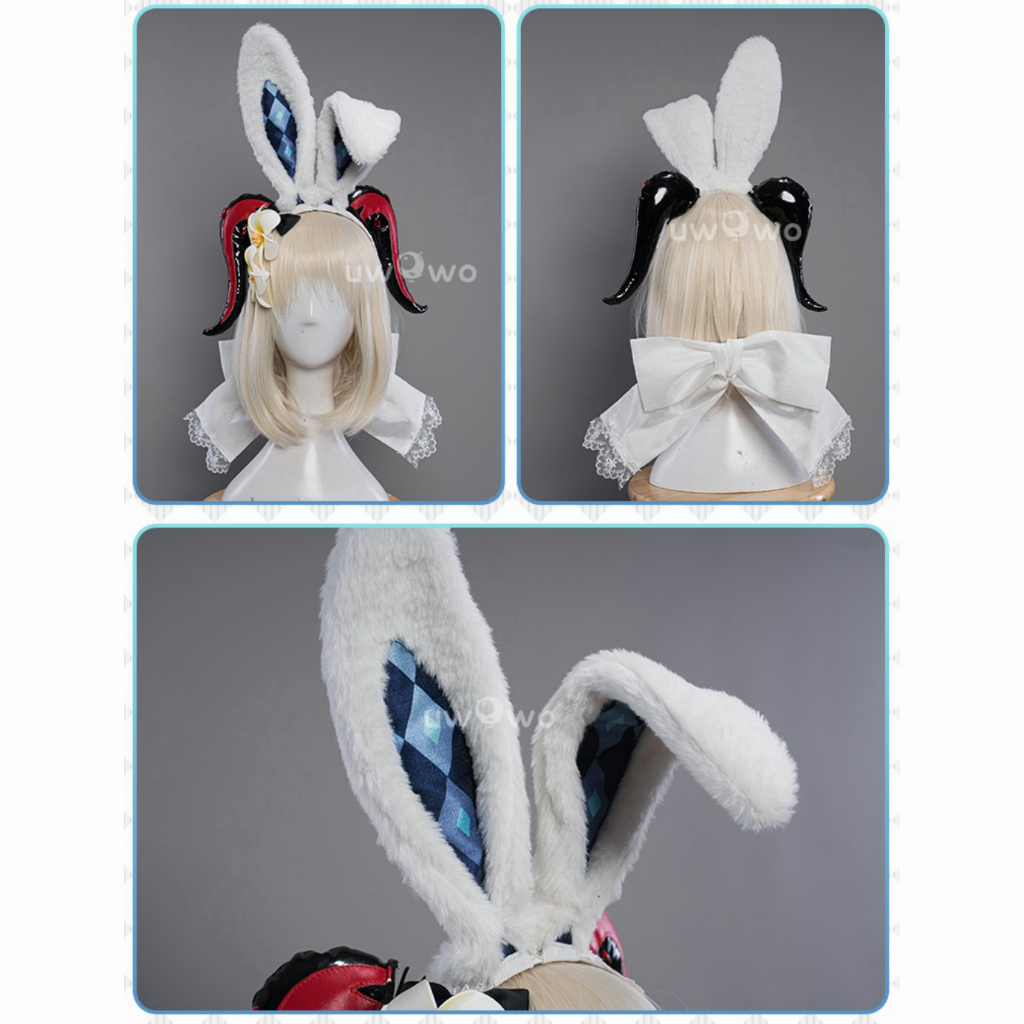 PRE-SALE UWOWO Exclusive Genshin Impact Fanart Ganyu Bunny Suit Cosplay Cute Costume Ganyu Hutao Keqing