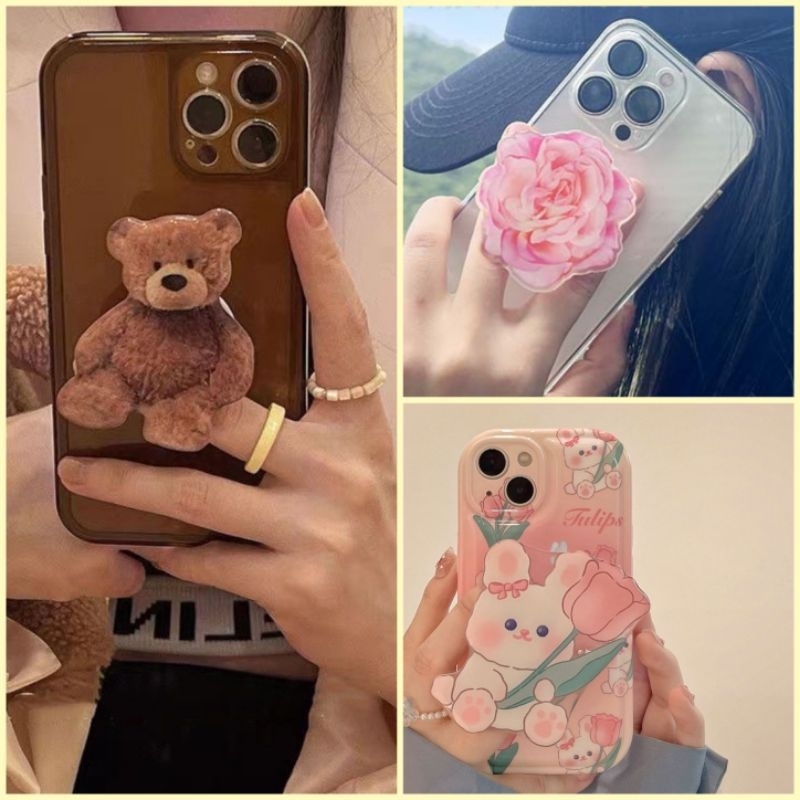 POP SOCKET TERBARU MOTIF ANIMAL DAN FLOWER LUCU  CUTE