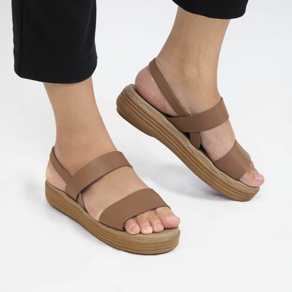 Camou - ARIANA All Varian Sepatu Sandal Tali Belakang Wanita Full Karet Anti Licin Tersedia Ukuran 36-40