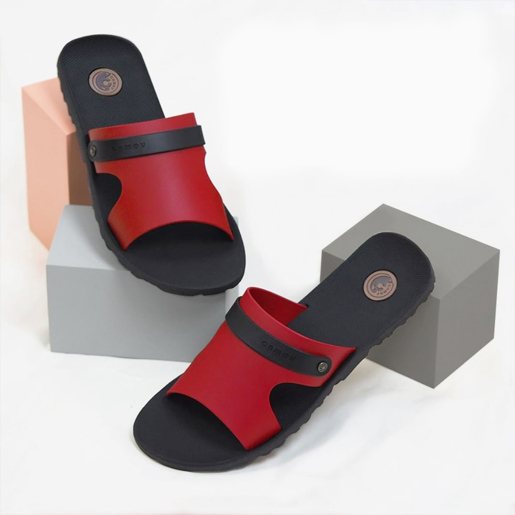 Sandal Slide Slip On Pria Original Sendal Camou Pria Bahan Full Karet Rubber Anti Licin Dan Tali Tidak Mudah Putus Tahan Lama - Dominic All Varian N82_STORE