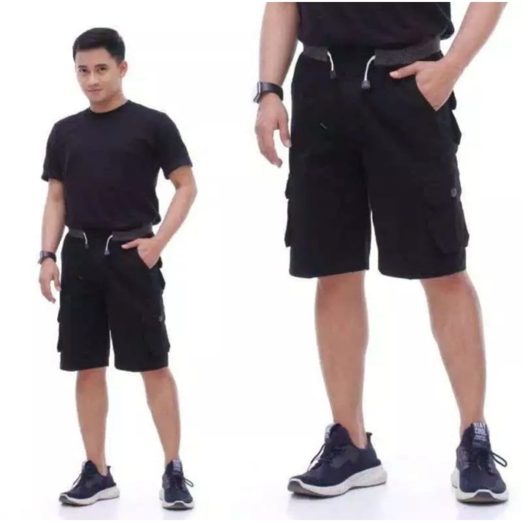 KTY promo hemat 4 pcs celana cargo pendek pria//celana pendek pria terlaris//celana pendek pria
