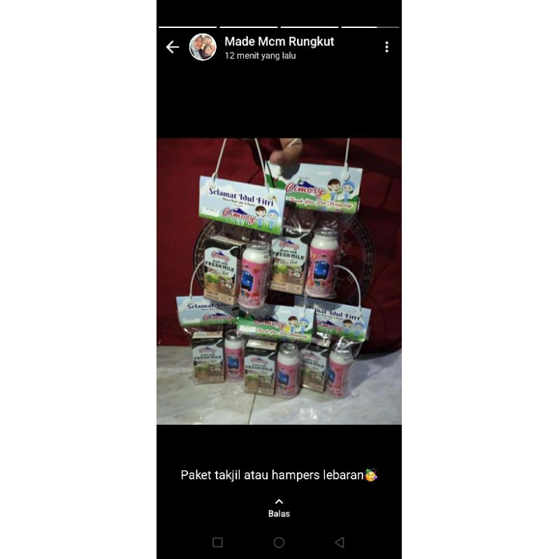 

paket UHT Cimory 125 ml & yogurt mini 70 ml