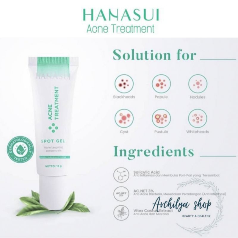 Hanasui Treatment Acne Spot Gel 15 gr