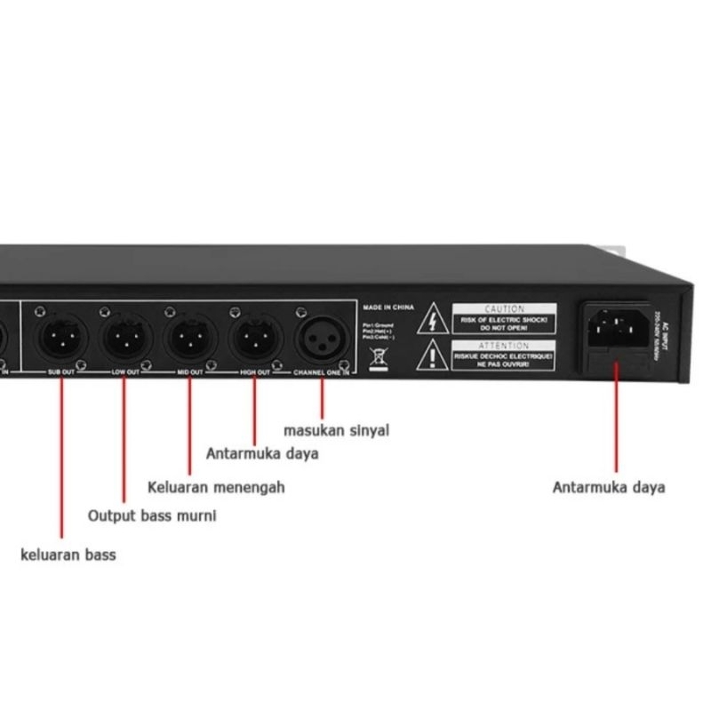 CROSSOVER DBX 224XL 4 WAY STEREO PLUS OUTPUT SUBWOOFER GRADE A