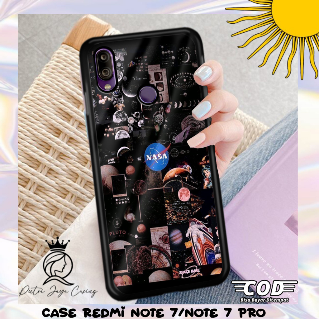 Case Hp REDMI NOTE 7 Motif GMBRNASA Casing Hardcase Xiomi Softcase Estetik Premium Aksesosris Pelind
