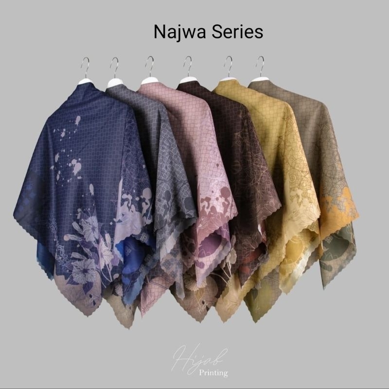Motif najwa Hijab custom nama logo brand sendiri bahan voal ultima ultrafine jilbab kerudung voal mo