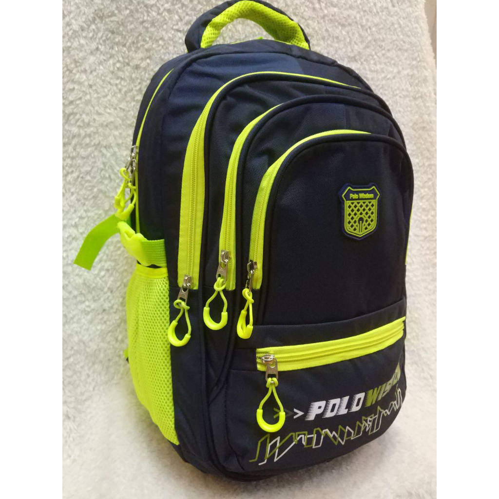 TAS RANSEL POLO WISDOM 77318 IMPORT. Backpack. Kuliah sekolah. BONUS RAINCOVER . DARENA BAGS BANDUNG