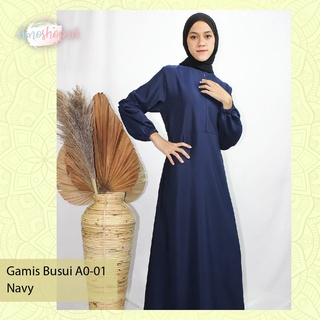 Baju Muslim Dress Panjang Polos Gamis Larisa Series