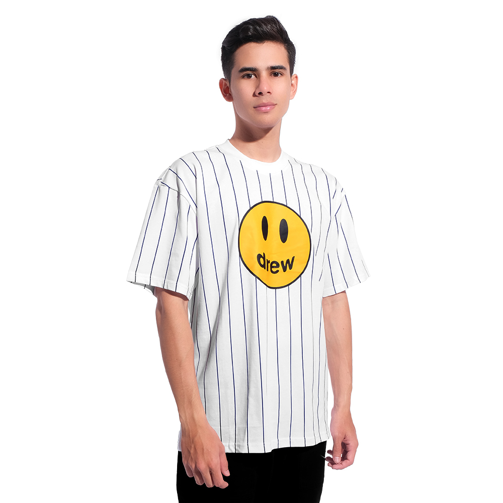 Drew House Mascot Pinstripe T-Shirt White