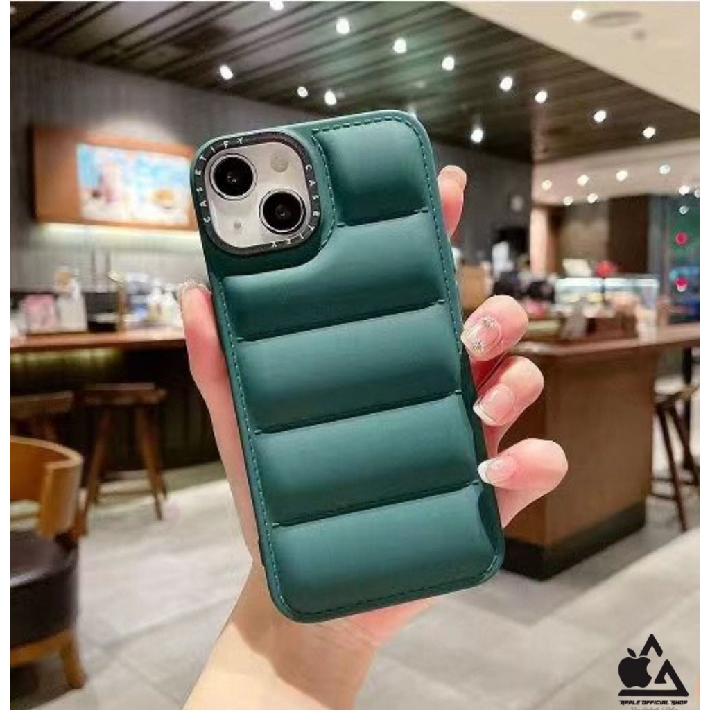 Premium Soft 3D Puff Matte Case Air Jacket iPhone 12 Pro Max 11 Pro Max Xr X Xs Max 7 7+ 8 8+ Softcase Casetivy Dove Doff Pillow Bantal Bantalan Pelindung Kamera Camera Protector Standing Case SILIKON BENING SILICONE SOFTCASE SOFT CASE Jelly