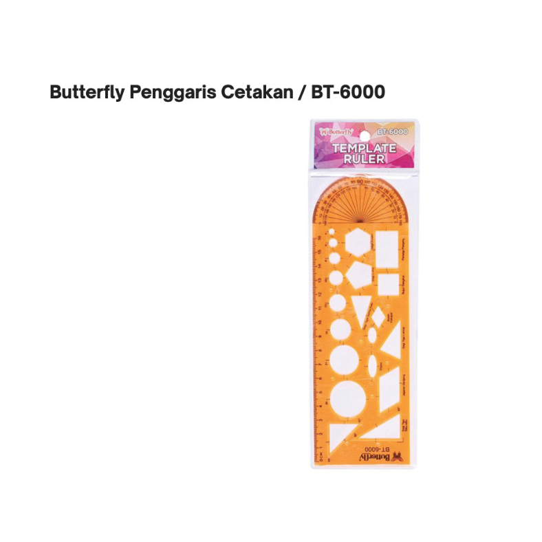 

Penggaris Cetakan Butterfly BT 6000 Pengaris Mal