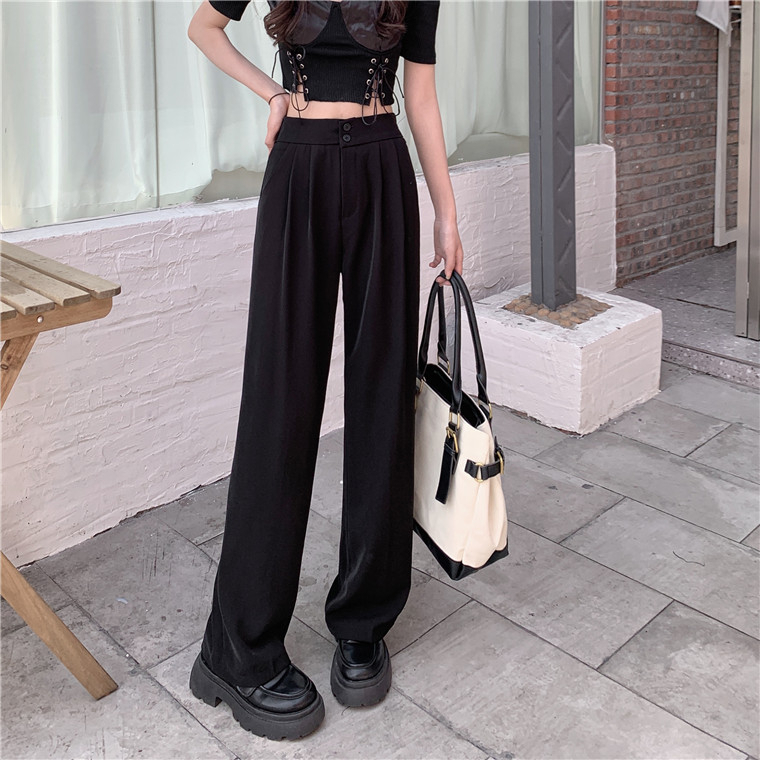 Celana Kulot Wanita Terbaru Loose Kekinian Celana Panjang Korean Style Celana Bahan Pants High Waist