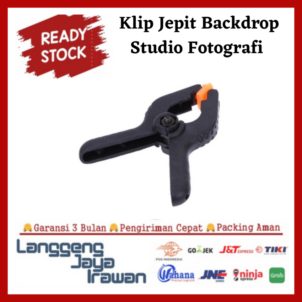 Klip Penjepit Background Warna Orange Clamp Studio Fotografi Calm Background