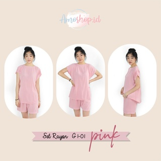 Setelan Wanita Baju tidur Piyama Set Rayon