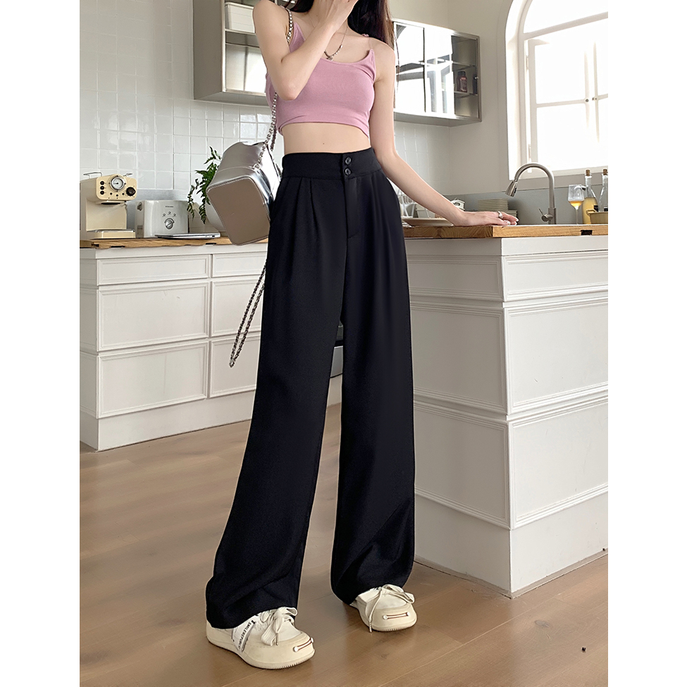 celana wanita terbaru kulot highwaist premium loose causual celana hitam panjang wanita korean style panjang pants