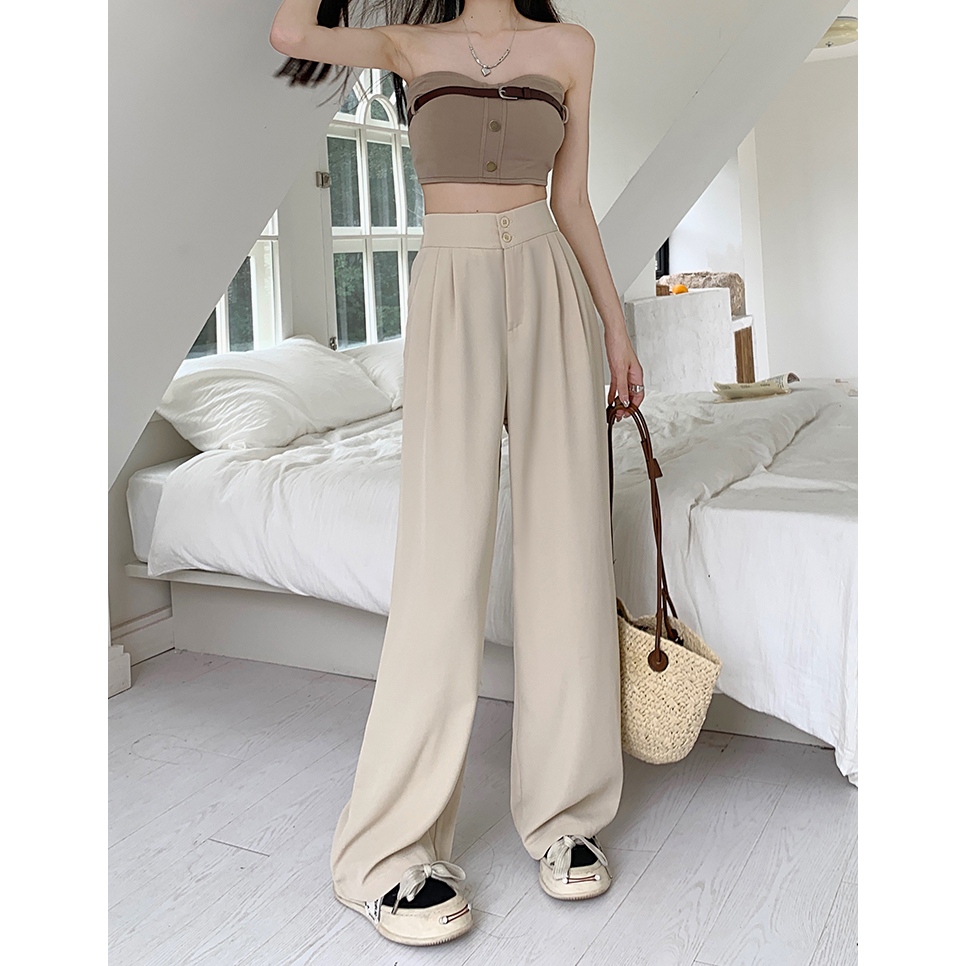 celana wanita terbaru kulot highwaist premium loose causual celana hitam panjang wanita korean style panjang pants