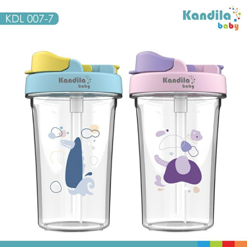 Kandila KDL007-7 Training Cup Straw &amp; Direct 400ml - Botol Minum Anak