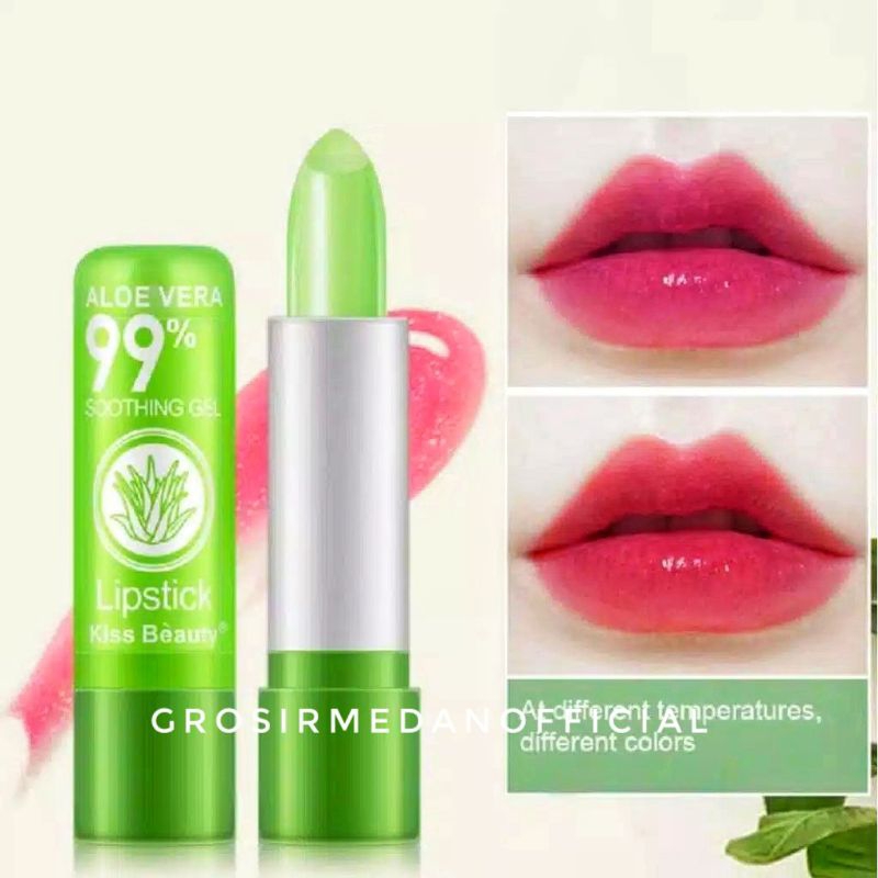 LIPBALM ALOE VERA ORIGINAL - BIBIR LEMBUT PINK NATURAL