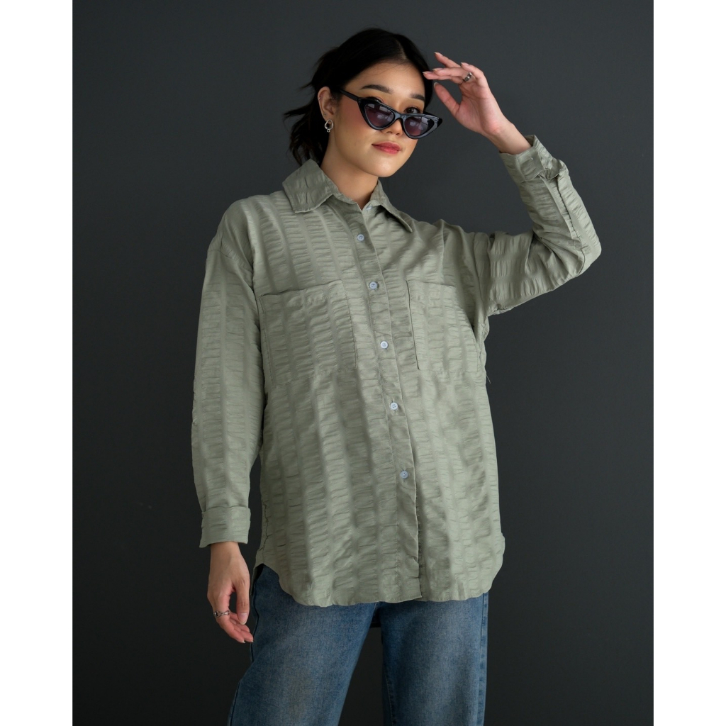 Myrubylicious RIANE SHIRT KODE 3330  | KEMEJA | KEMEJA LENGAN PANJANG