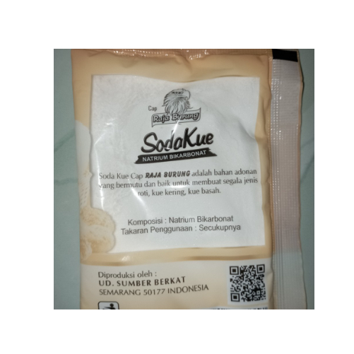 

Baking soda sachet 40gr (10 pcs)