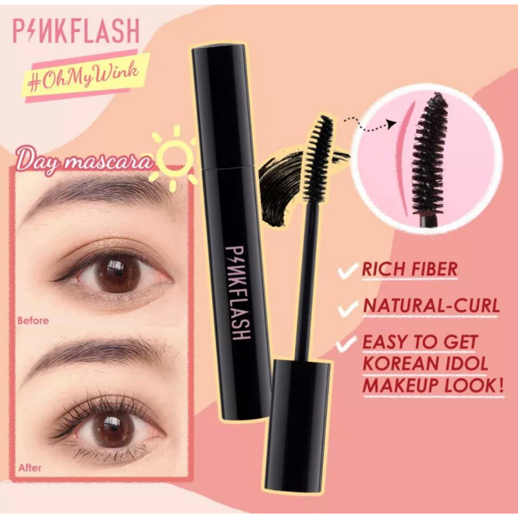[MS] PINKFLASH MASCARA LONG WEAR | MASKARA TAHAN AIR WATERPROOF