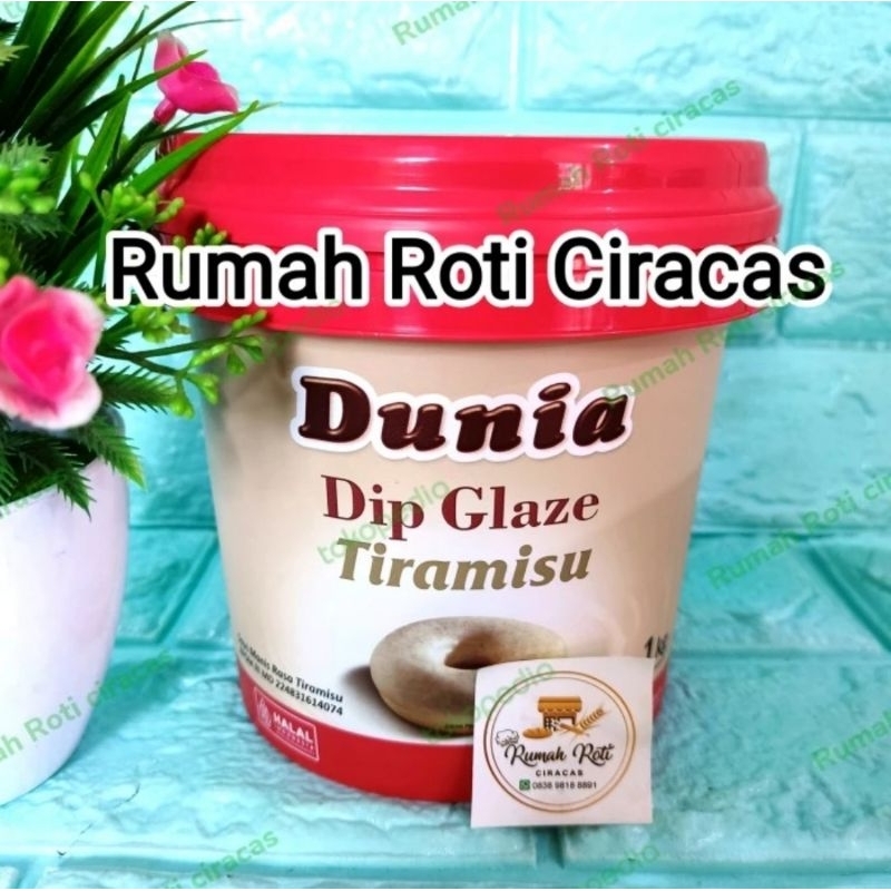 

DUNIA DIP GLAZE TIRAMISU ECO 1KG CELUPAN SELAI TOPPING OLESAN DONAT