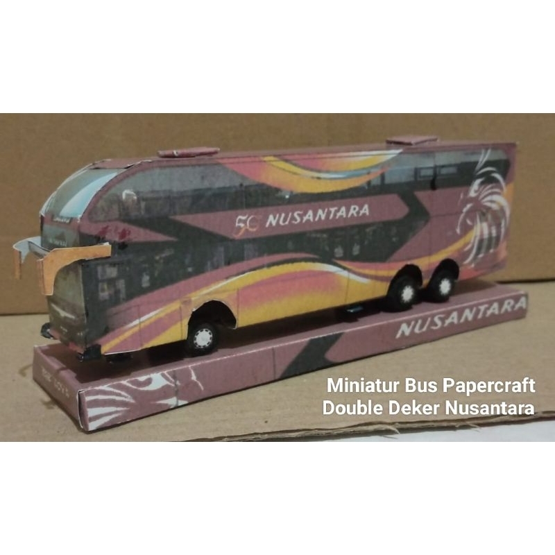 Miniatur Bus Nusantara Double Deker