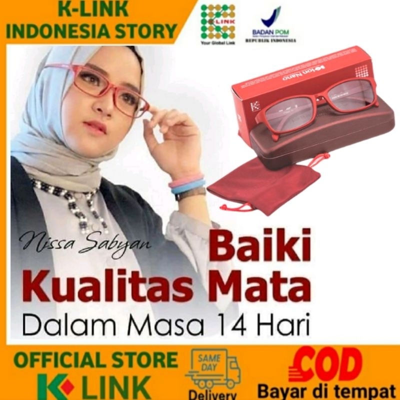 Kacamata Ion Nano untuk terapi mata minus atau plus