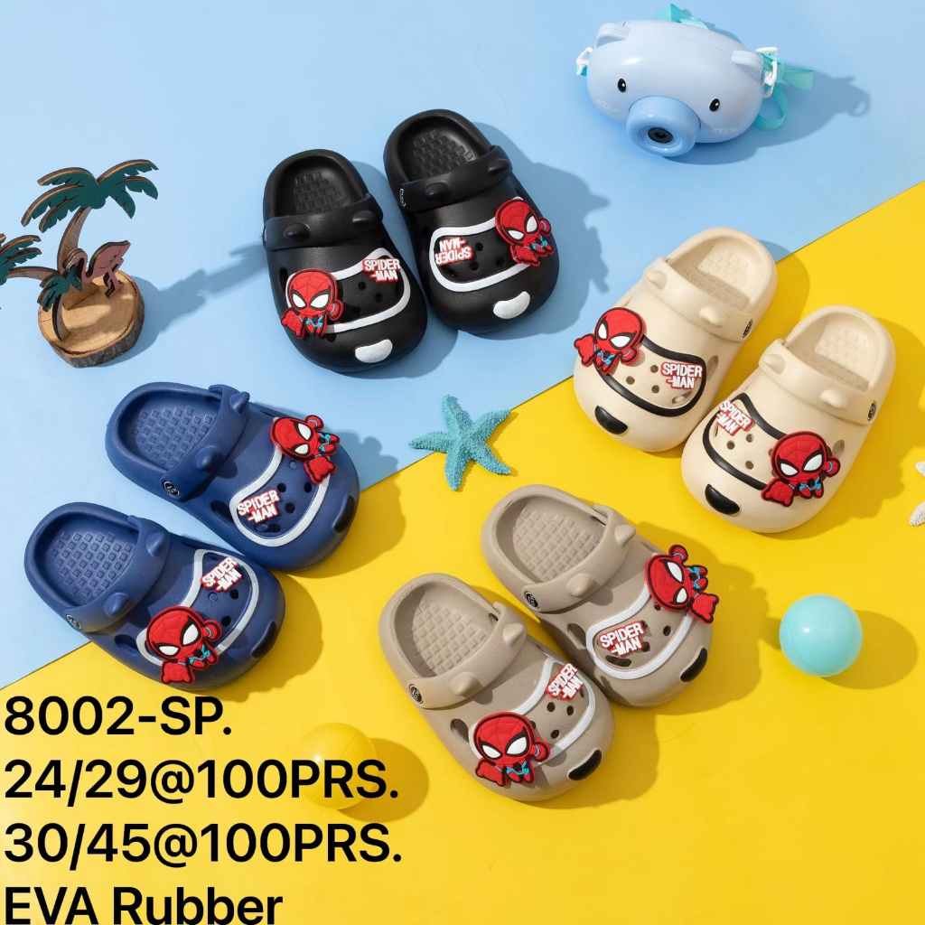 Sandal Baim Anak  SPIDERMAN 8002 - SP /  Laki-Laki Jelly Import / Sandal Anak Jelly Baim