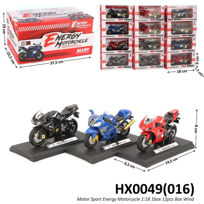 DIECAST Motor Sport Max Energy 1:18 Metal aLloy Besi HX0049