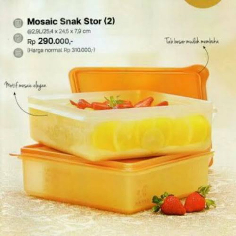 Tupperware Snack Store Tempat Kue (1 pcs)