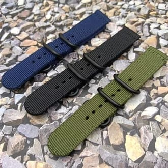 Tali Kanvas Tali Jam Canvas Nylon Strap Jam Kanvas Swiss Army