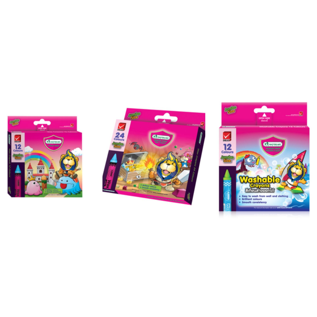 

[Master Art] Crayon Wax(Krayon Lilin) Dan Oil Pastel 12/16/24/25 Pcs