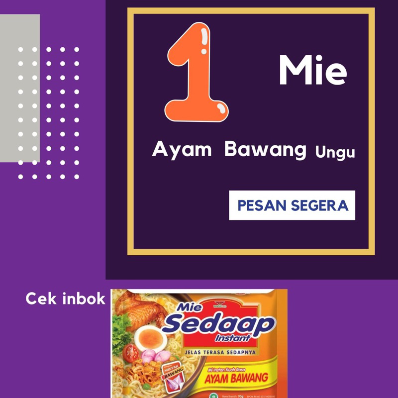 

Mie Kuah Ungu Sedap