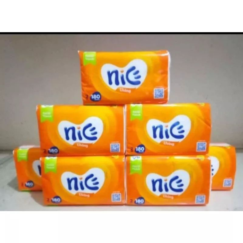 Tissue Nice 180 Sheet 2 Ply / Tisu Facial Nice / Daily Tissue