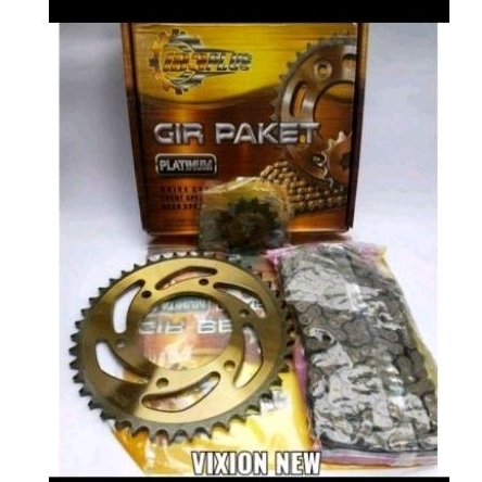 GEAR + RANTAI VIXION OLD DAN NEW