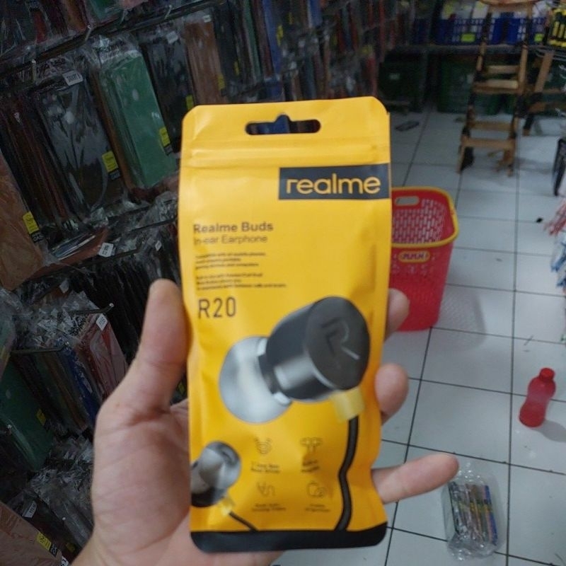 HANDSFREE REALME R-20 EARPHONE EXTRA BASS STEREO