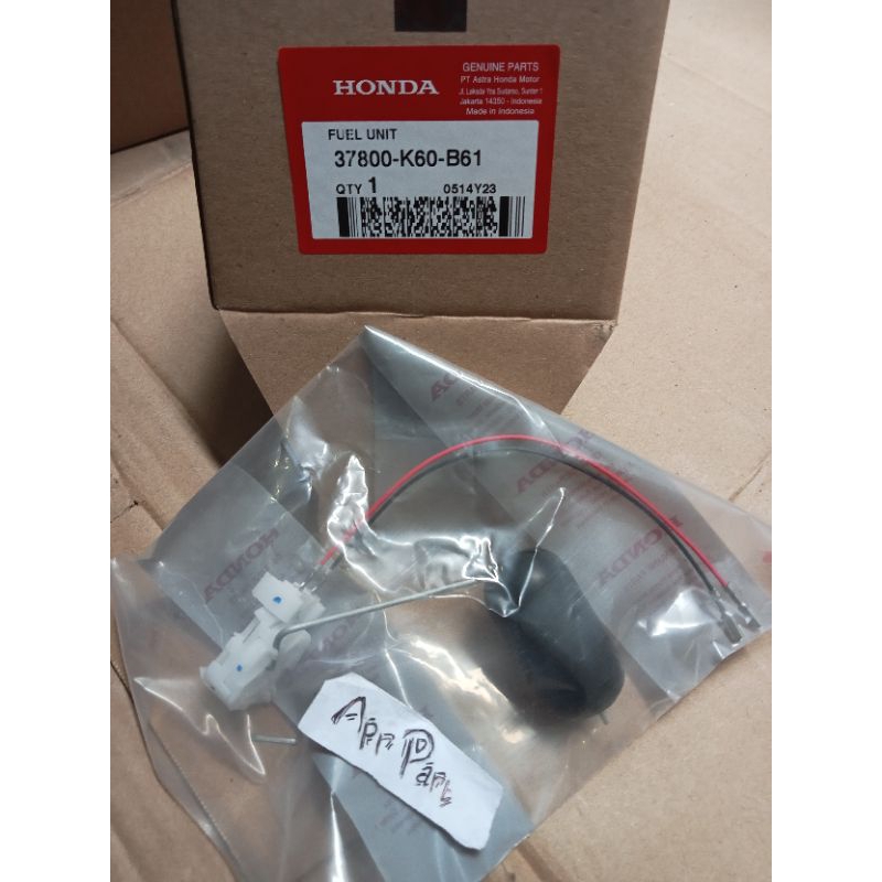 Fuel Unit Pelampung Tanki Bensin Vario 125 eSP K60 Vario New 125 eSP K2V ORI AHM 37800K60B61