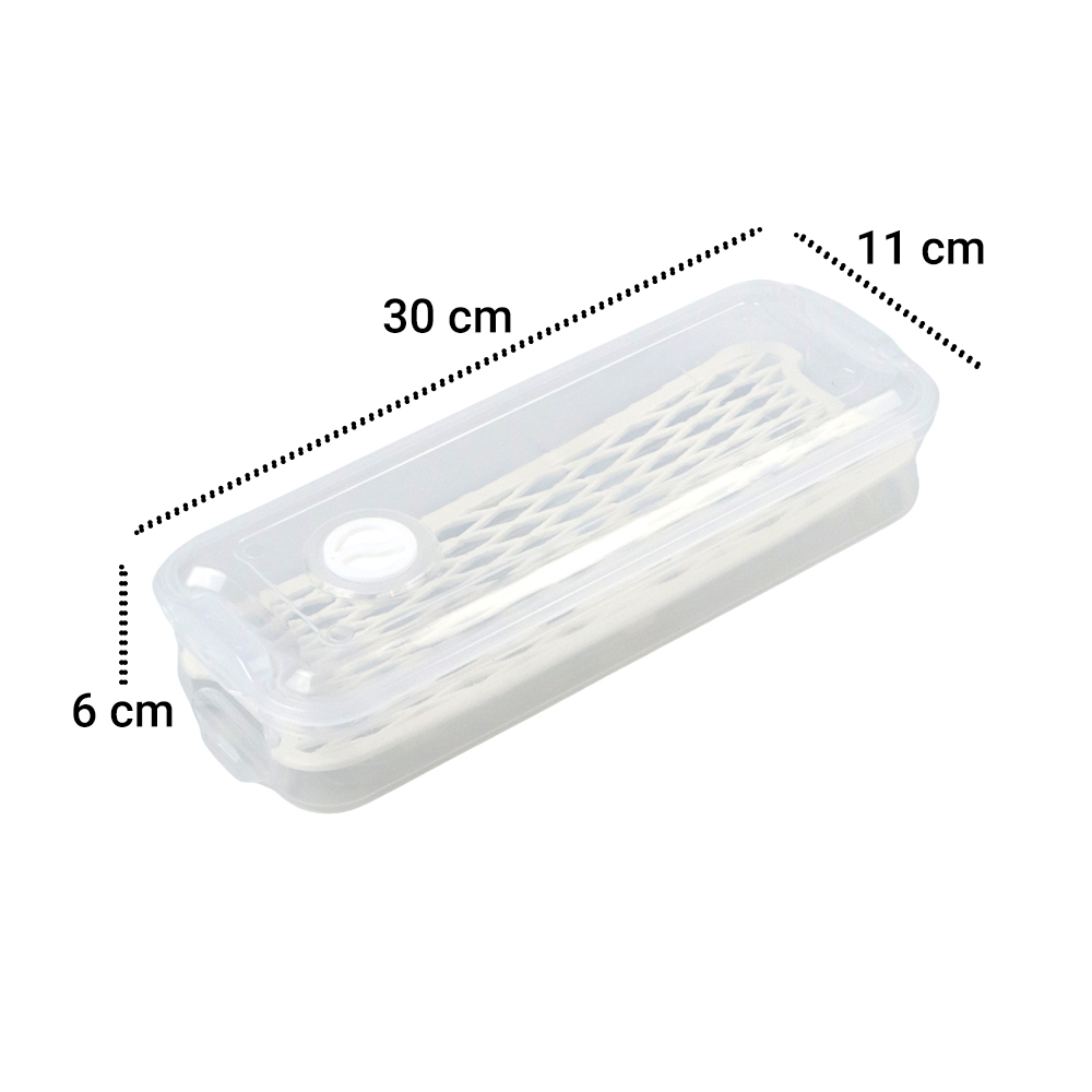 Kotak Kontainer Makanan Kulkas Kitchen Storage Food Box with Drain Hole - SW805