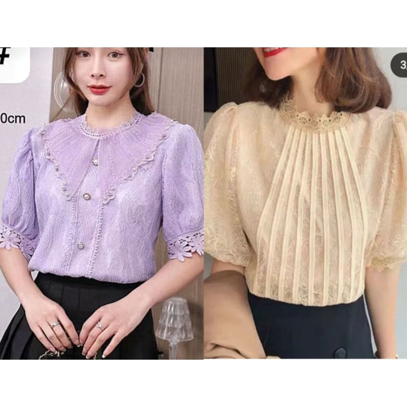 ATASAN BURKAT CASANDRA TANGAN PENDEK IMPORT