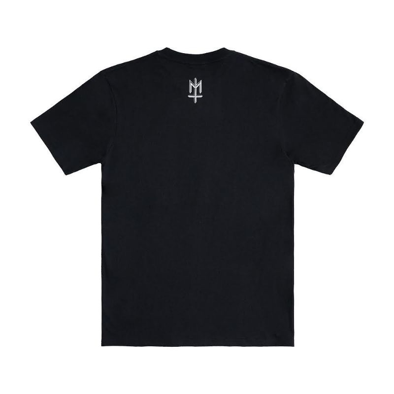 Maternal disaster T-shirt Emblemb (01) Black catton
