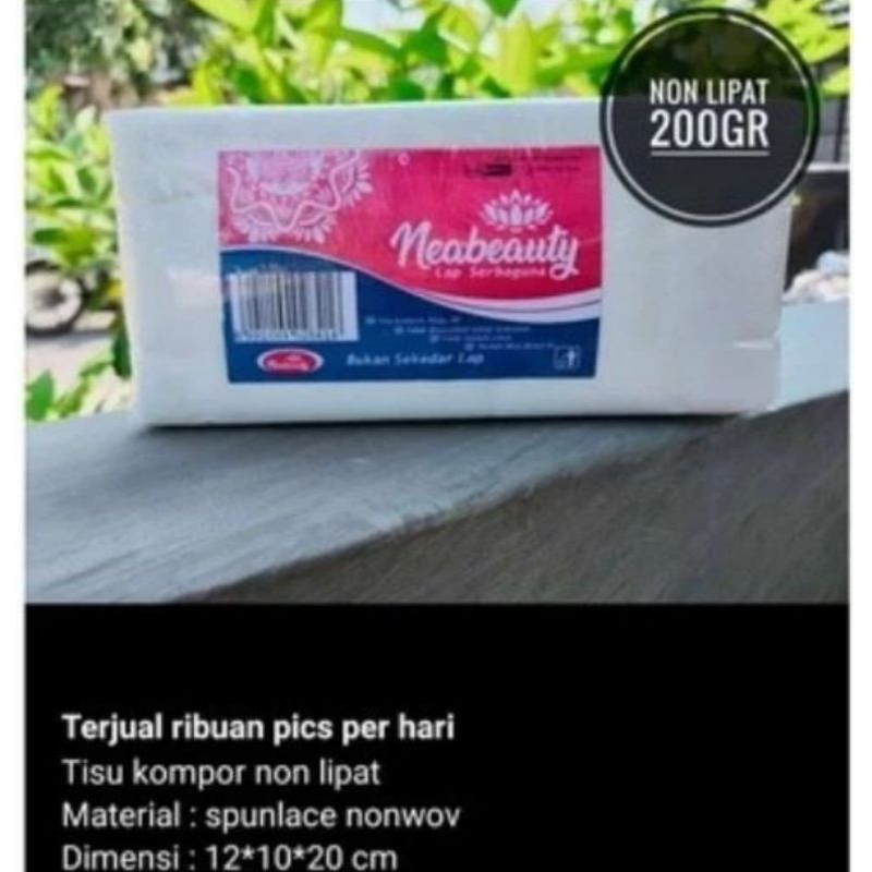 Tissue Kompor premium Merk NeaBeauty serba guna bisa dicuci 6 sampai 7 kali 1 pack berat 180 gram