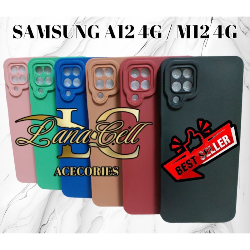 SoftCaseSAMSUNG A12 / M12 / SAMSUNG A11 / M11 Silicon ProCamera Macaron Full Cover Bahan Ka