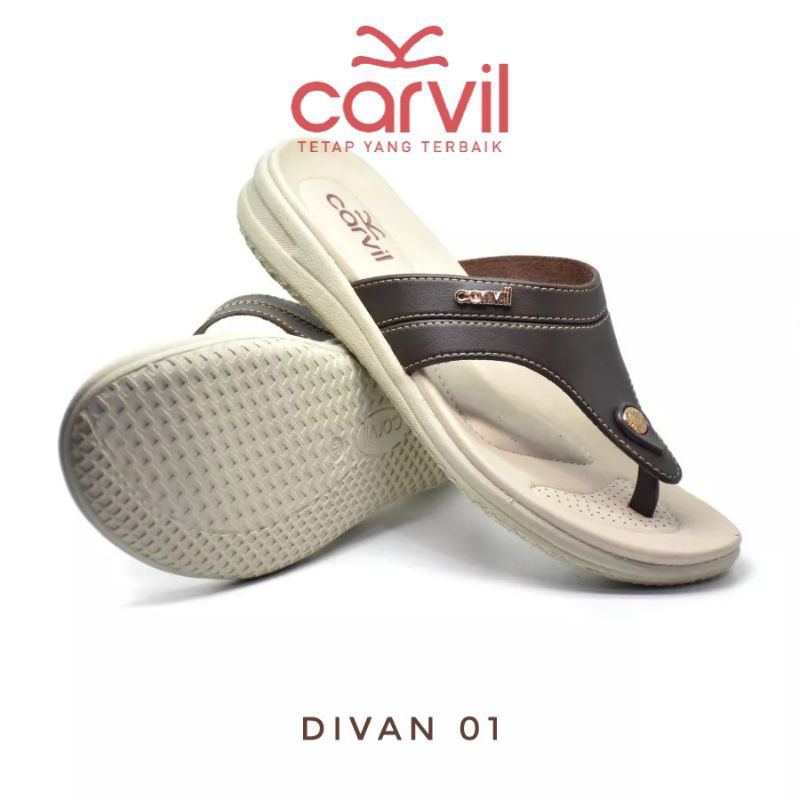 CARVIL Sandal Wanita Wedges Murah Sendal Wanita Wedges Jepit