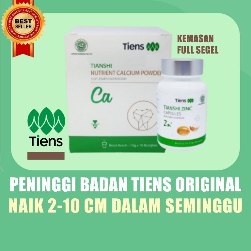 Peninggi Badan Tiens Best Seller Original | Susu Kalsium NHCP dan Zinc Tienshi Original Ampuh