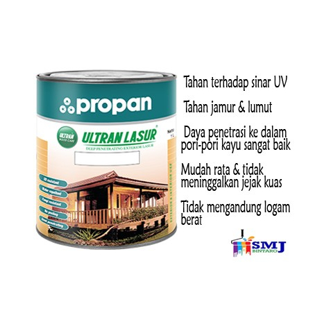 CAT KAYU POLITUR EXTERIOR ULTRAN LASUR EL-501 PROPAN NATURAL DOFF 5 LITER