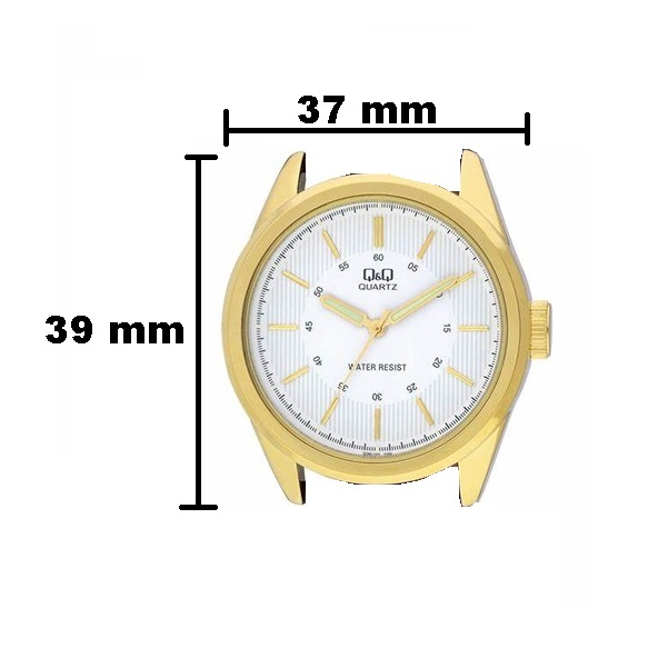 Jam Tangan Pria Classic Casual Kulit Leather Analog Original Q&amp;Q QnQ QQ Q266 Q266J Series