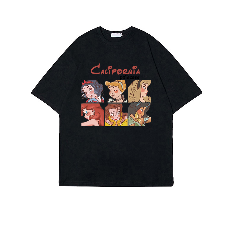 t-shirt baju wanita kaos korean style Princess atasan oversize lengan pendek