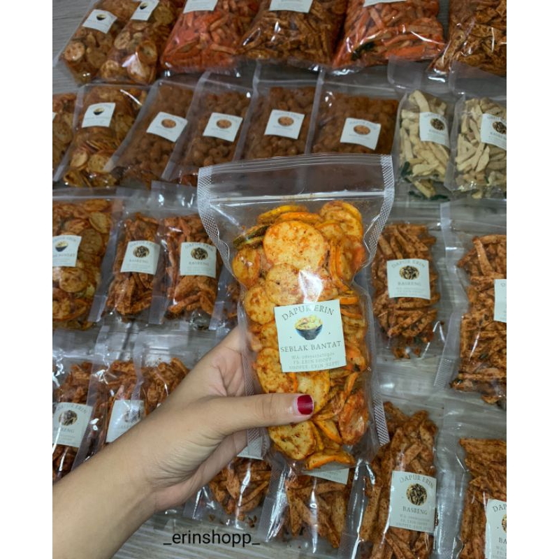 

SEBLAK BANTAT DAPUR ERIN KEMASAN POCH 250G dan 110G || MAKANAN KEKINIAN GURIH, RENYAH DAN PEDAS ||